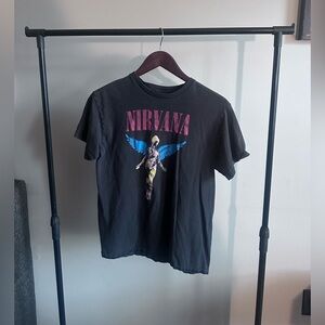 Nirvana Black Short Sleeve Band Tee Size Medium Band T-Shirt